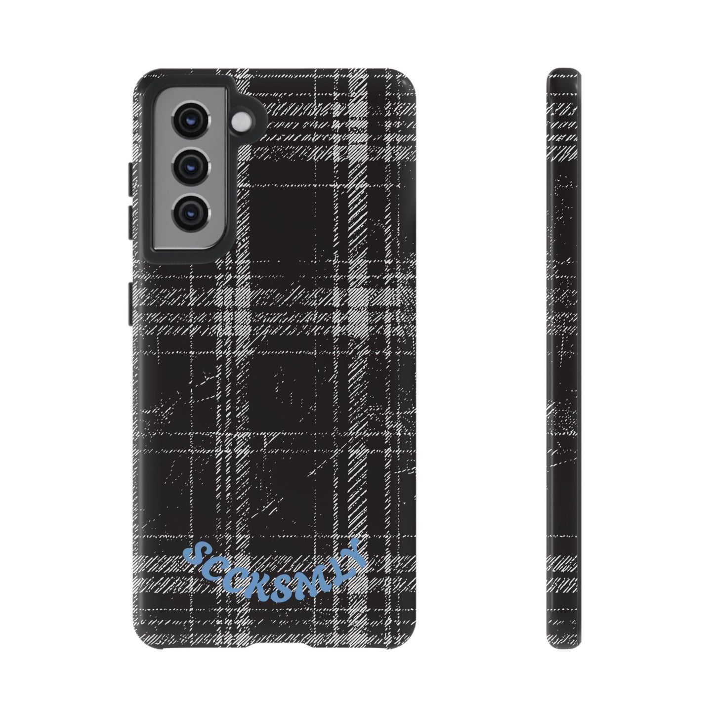 Smoky Grungy Plaid Phone Case for Samsung