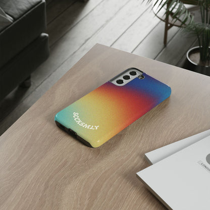Faded Sunset Aura Tough Phone Case for Samsung