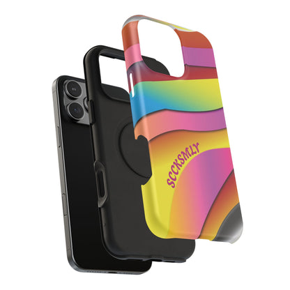 Modern Retro Rainbow Phone Case for Apple