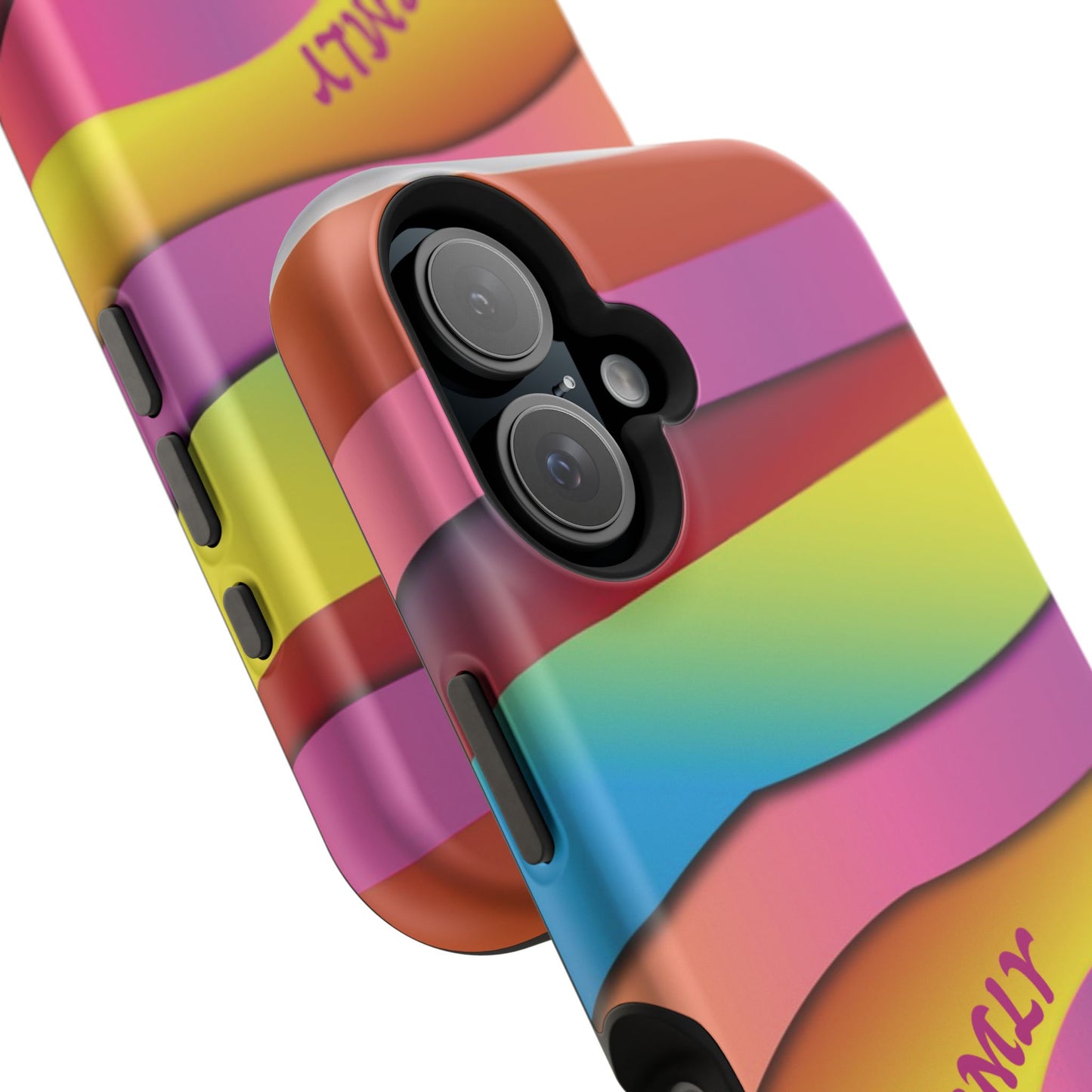Modern Retro Rainbow Phone Case for "IOS or Apple"