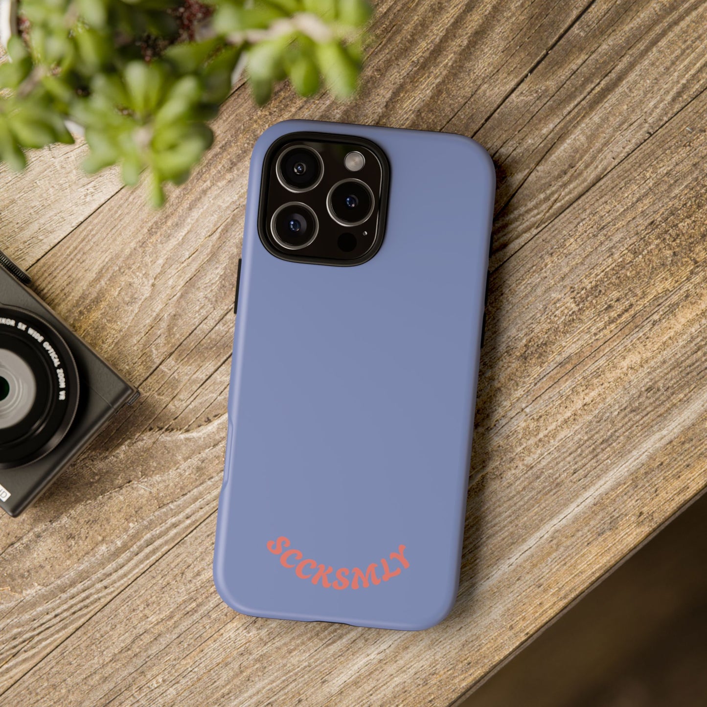 Periwinkle Blue Tough Phone Case for Apple