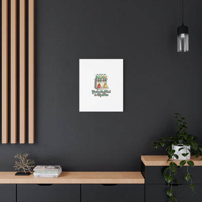 You’re the Fried to My Fries Canvas | Retro Diner Matchbook, Pantry Label Art