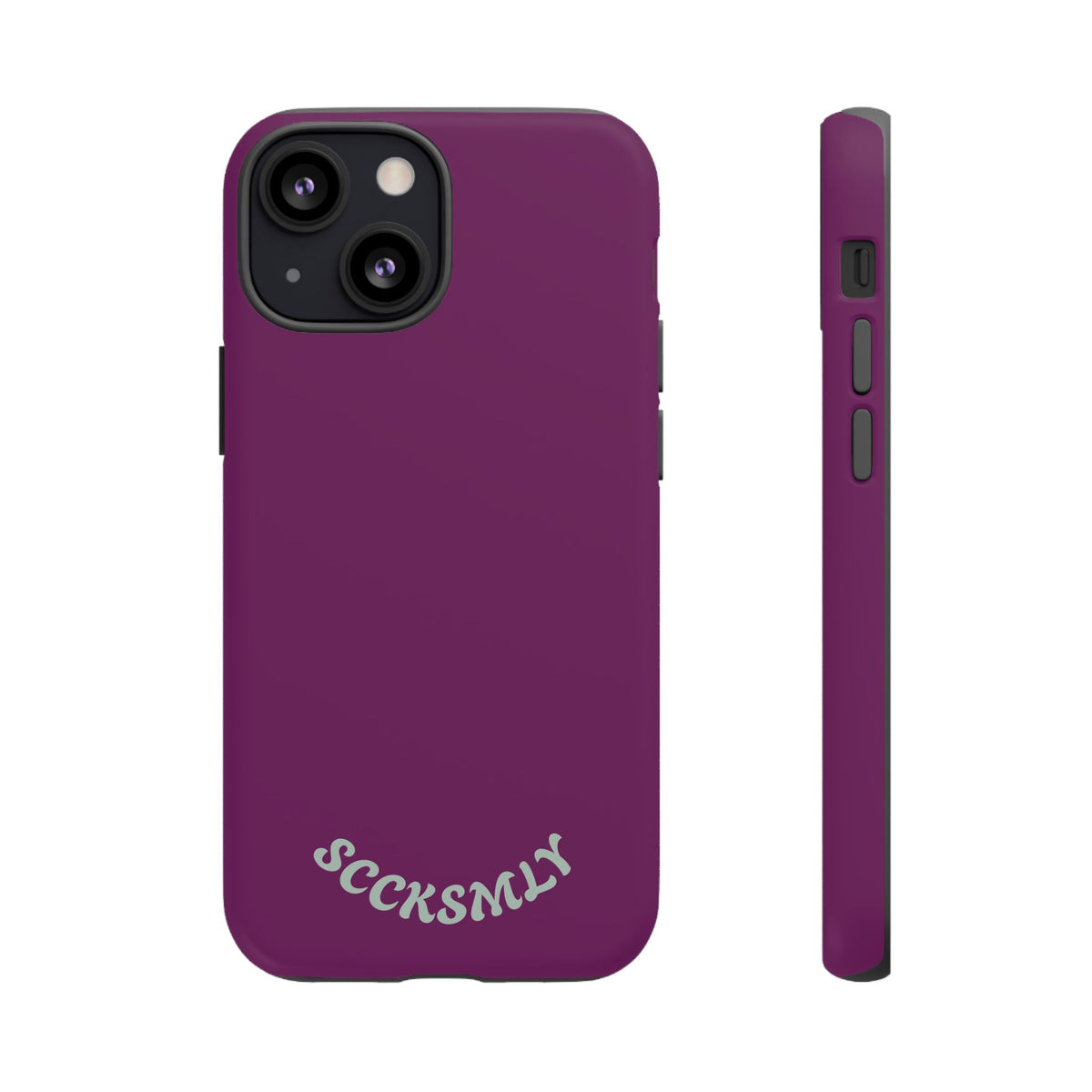 SOLID Amethyst Matte Tough Phone Case for Apple