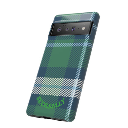 Earth and Sky Plaid Tough Phone Case for Google Pixel