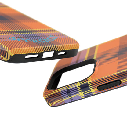 Orange Sickle Plaid  Phone Case for Apple
