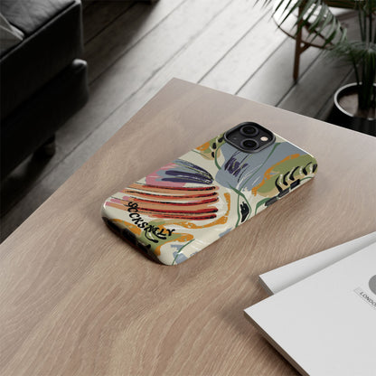 Botanical Strokes Palette Tough Phone Case for Apple