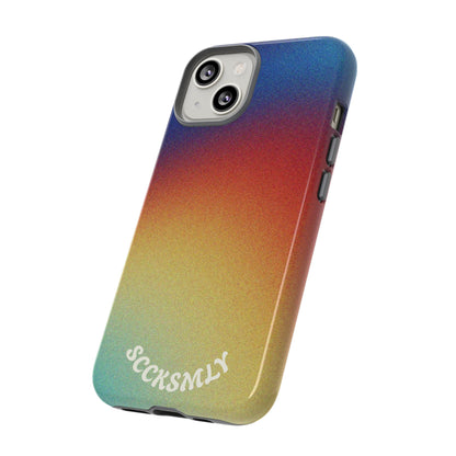 Faded Sunset Aura Tough Phone Case for Apple