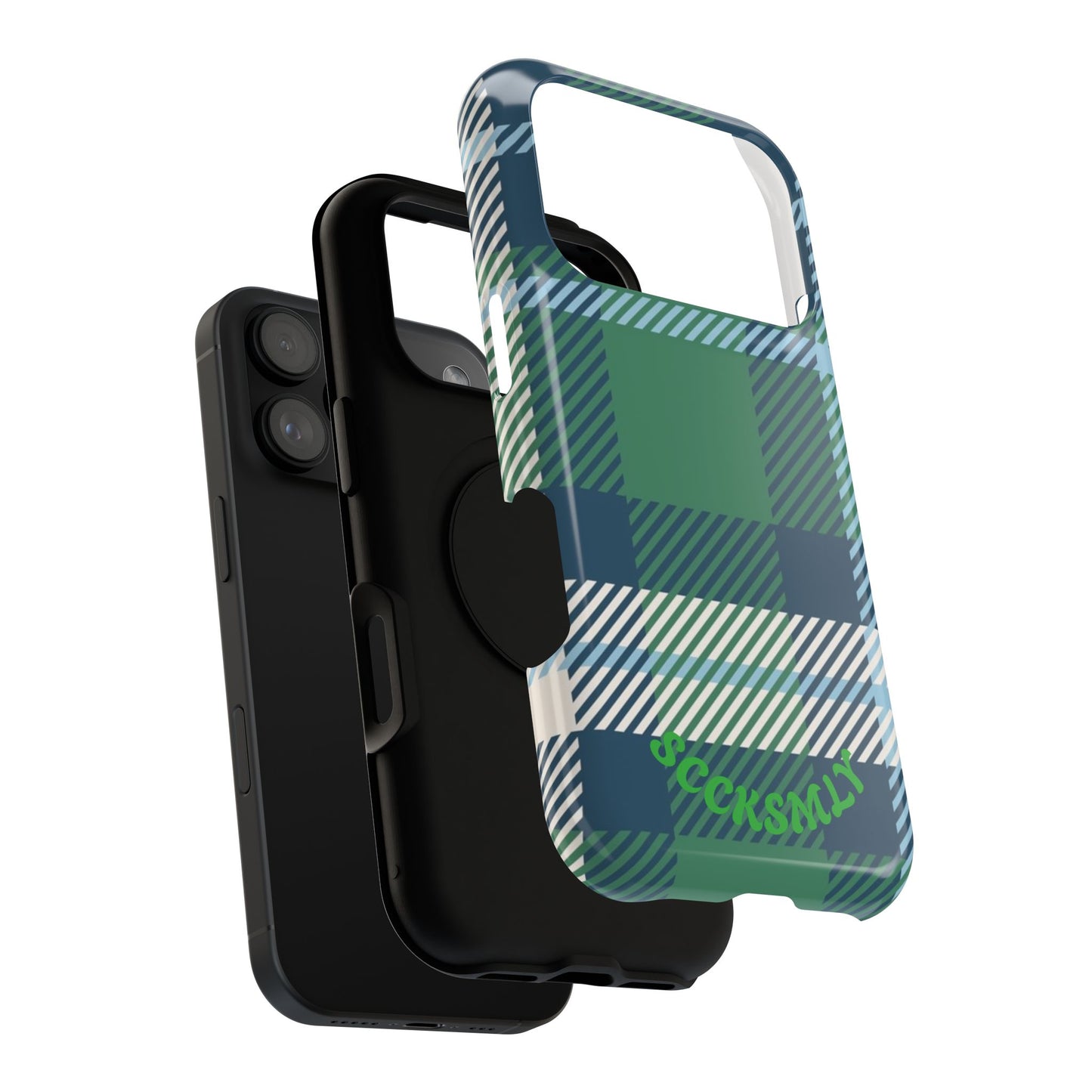 Earth and Sky Plaid Phone Case for Apple