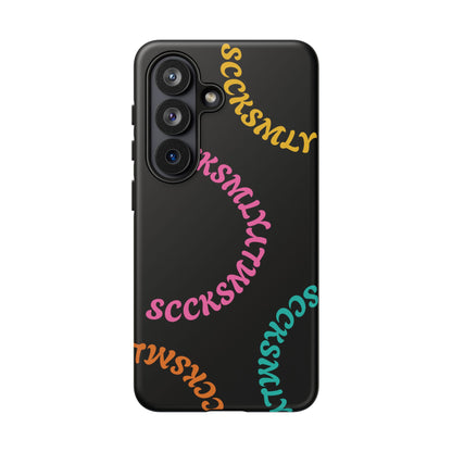 Y2K Wavy Script Tough Case for Samsung