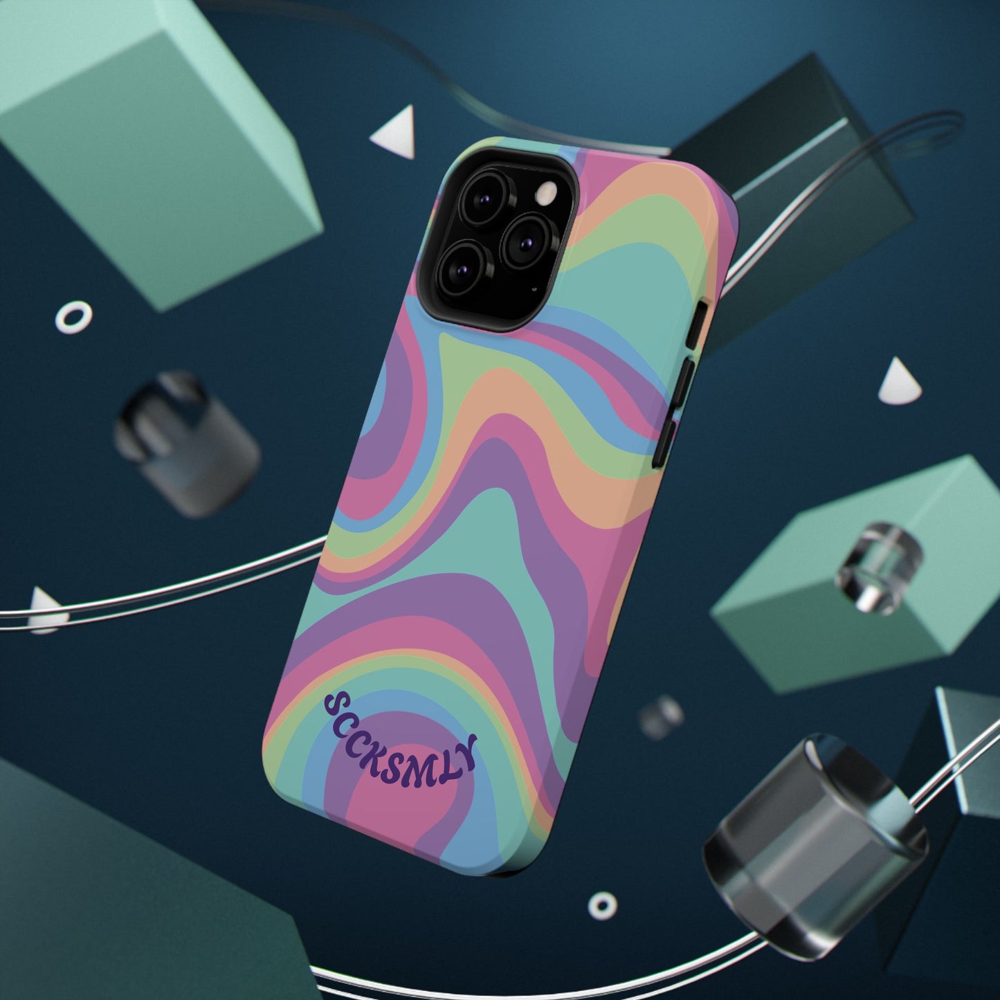 Pastel Swirl Phone Case for Apple