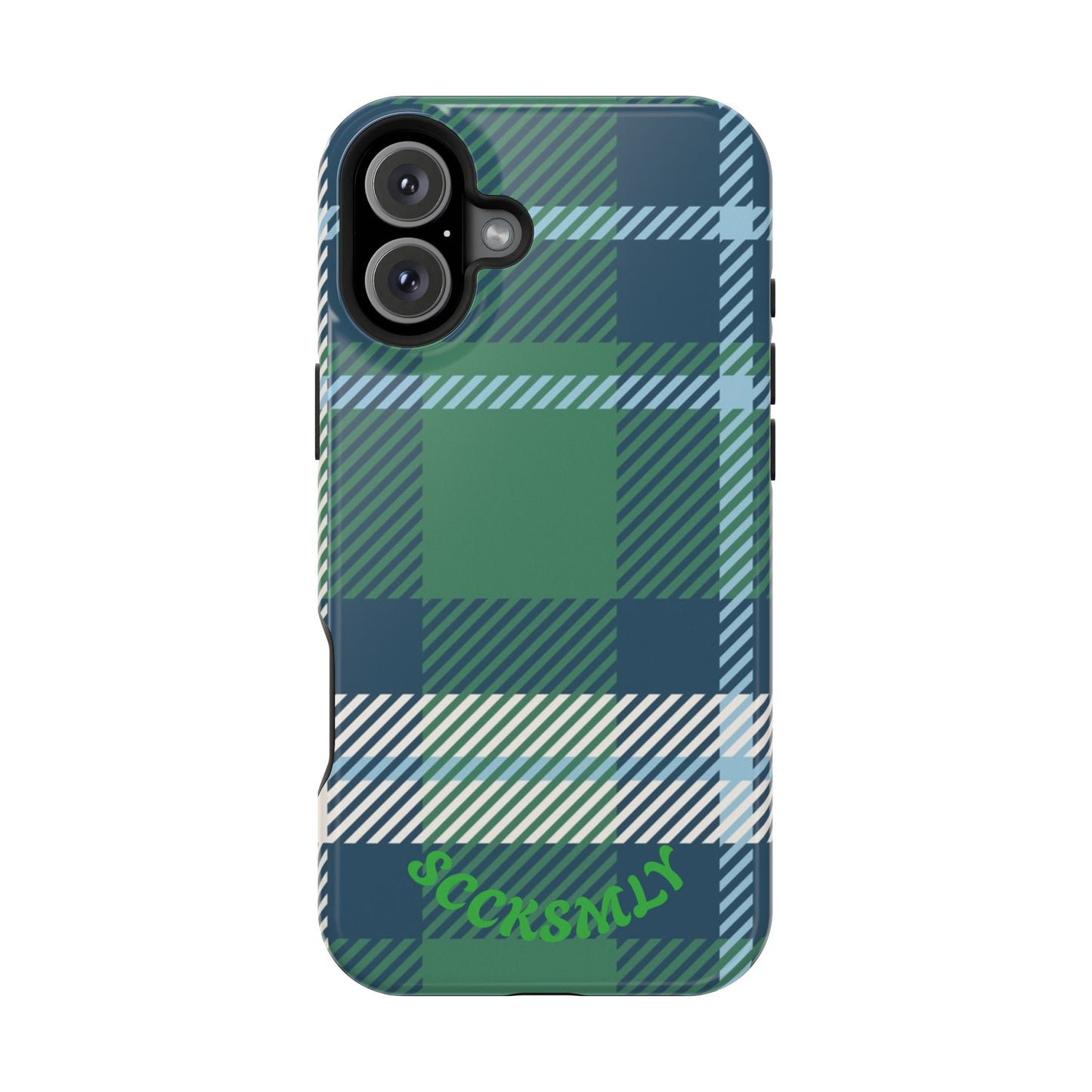 Earth and Sky Plaid Phone Case for Apple