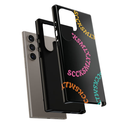 Y2K Wavy Script Tough Case for Samsung
