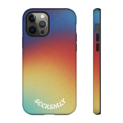 Faded Sunset Aura Tough Phone Case for Apple