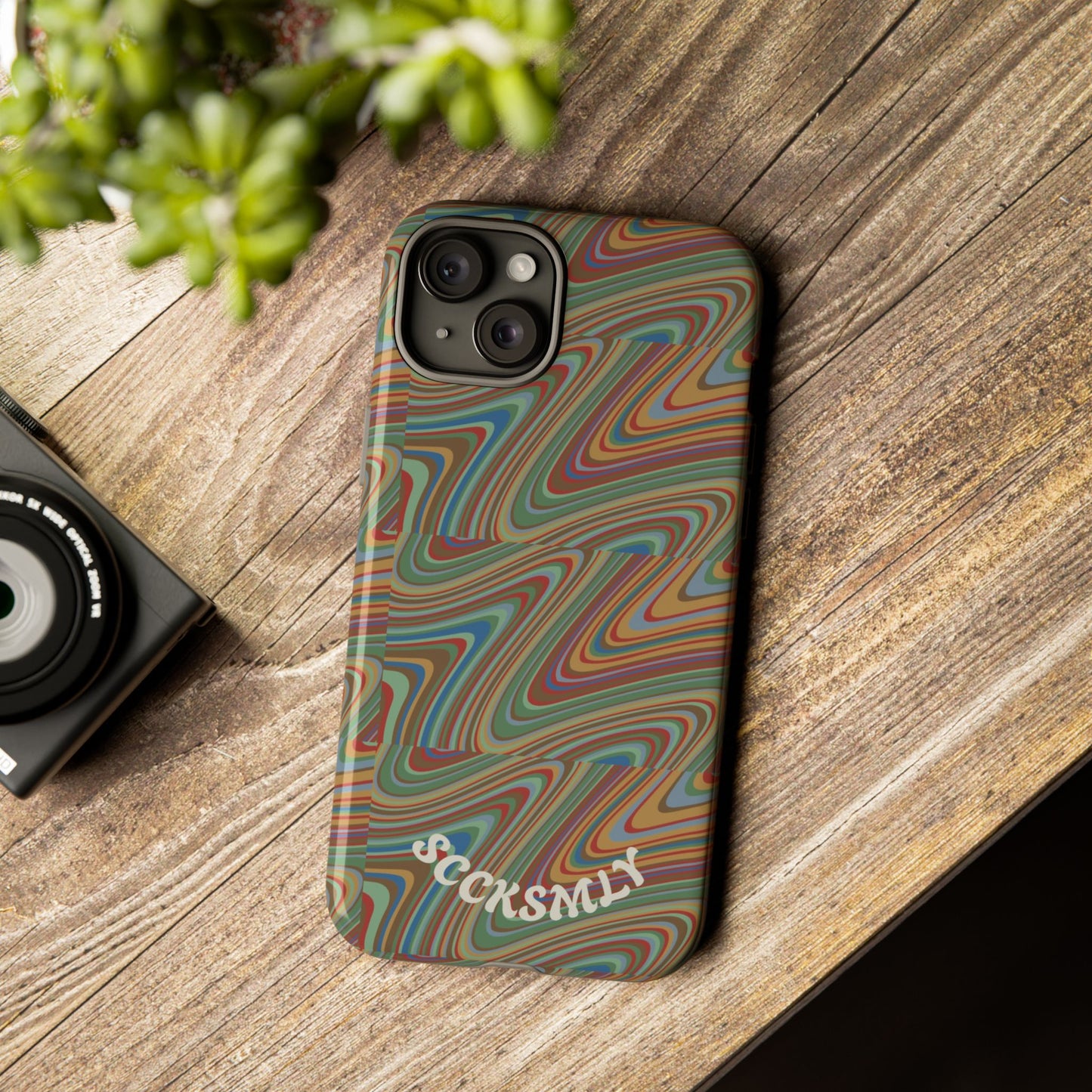 Earthly Waves Tough Phone Case for Apple