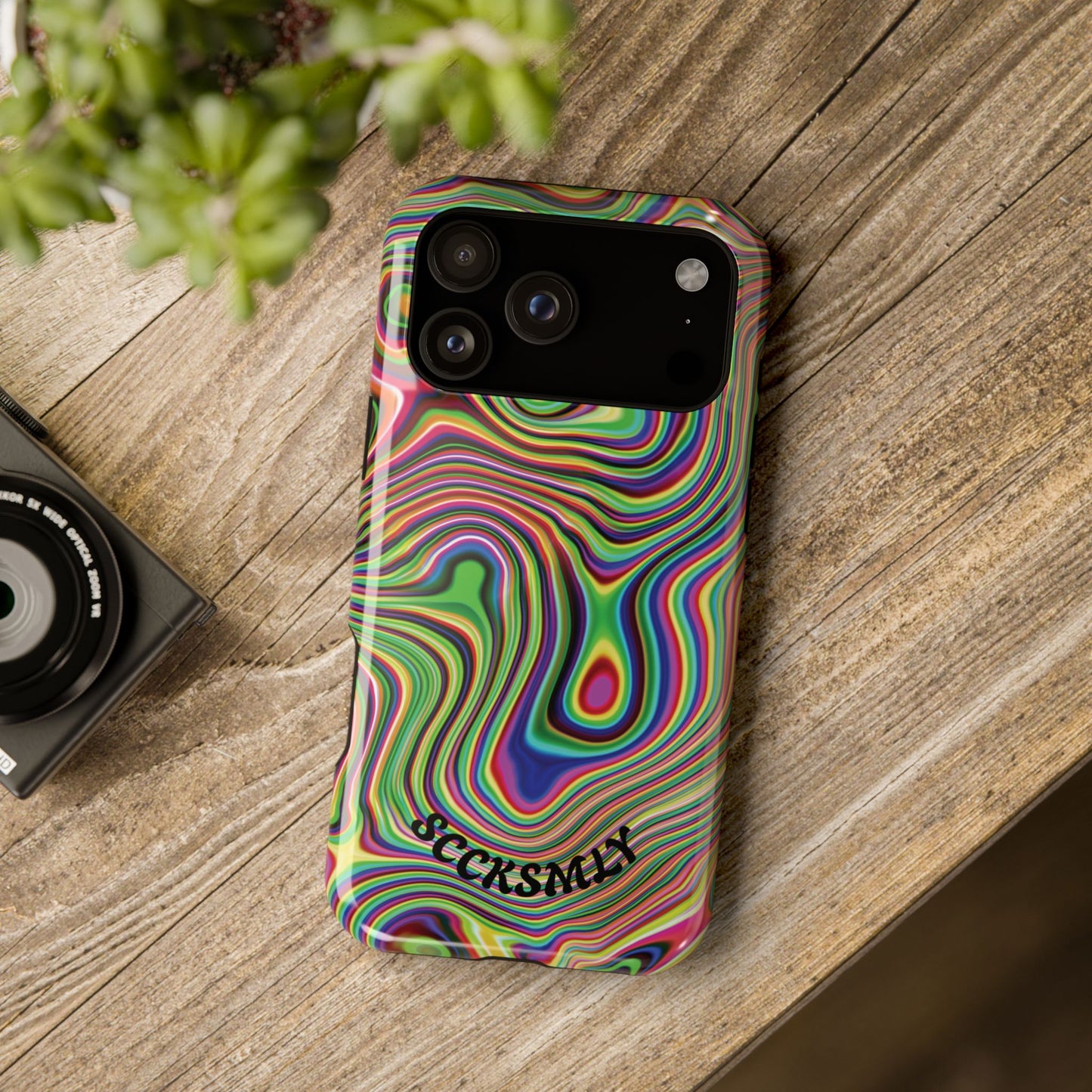 Acid Swirl Phone Case for Apple