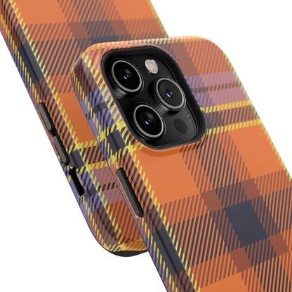 Orange Sickle Plaid  Phone Case for Apple