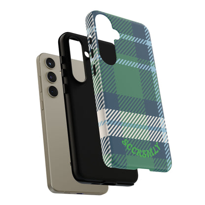 Earth and Sky Plaid Tough Phone Case for Samsung