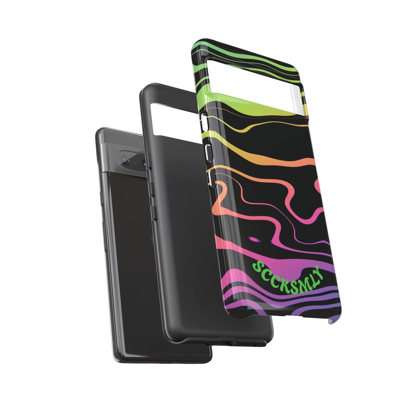 Dark Rainbow Tough Case For Google Pixel
