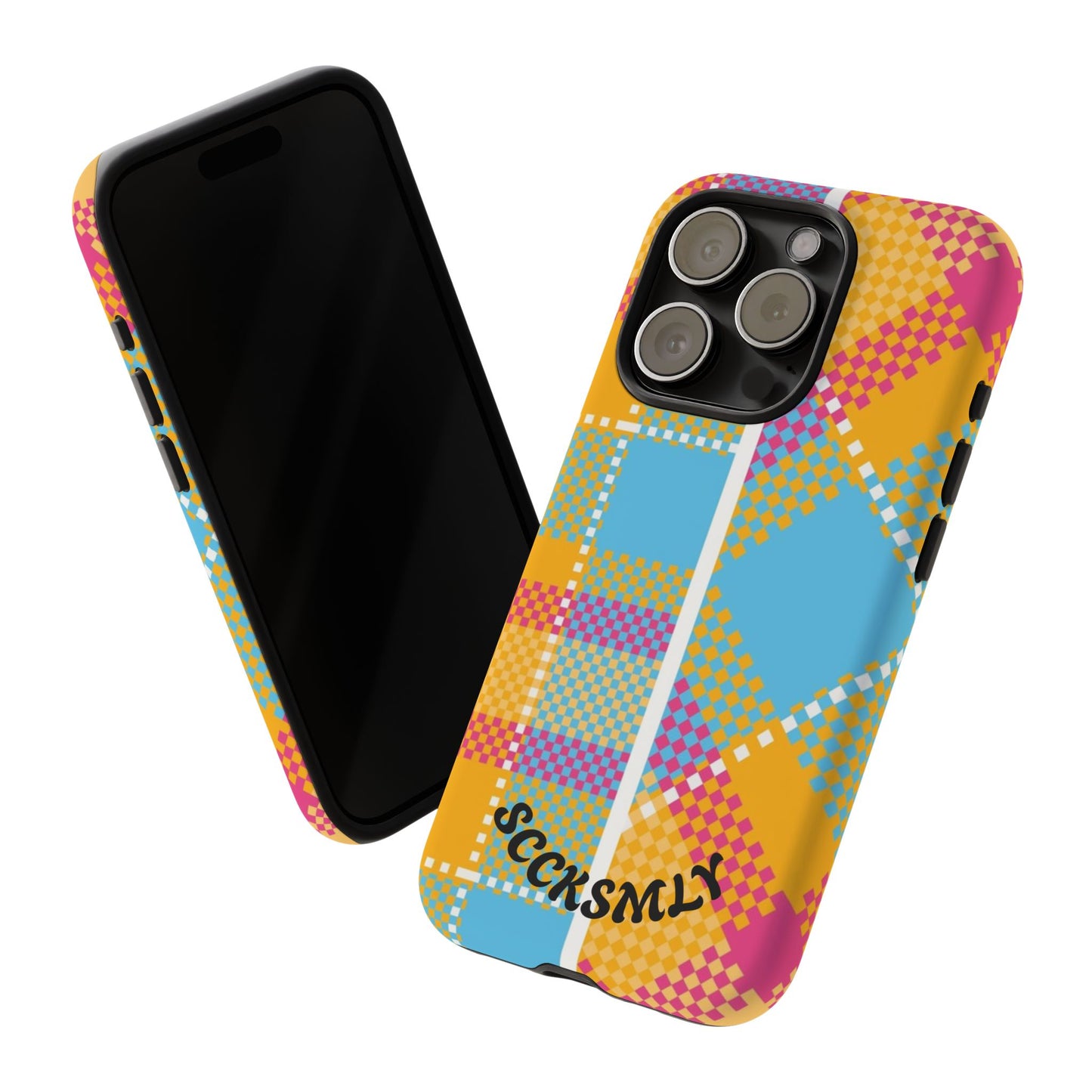 Pattern Punch Phone Case for Apple