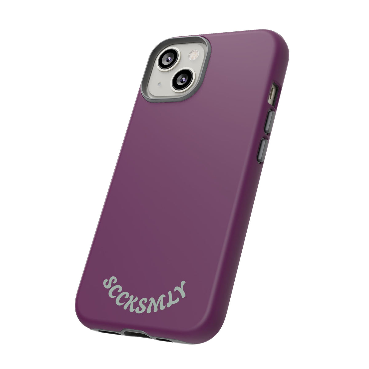 SOLID Amethyst Matte Tough Phone Case for Apple