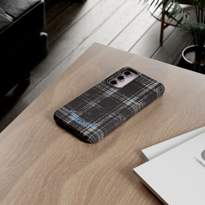 Smoky Grungy Plaid Phone Case for Samsung