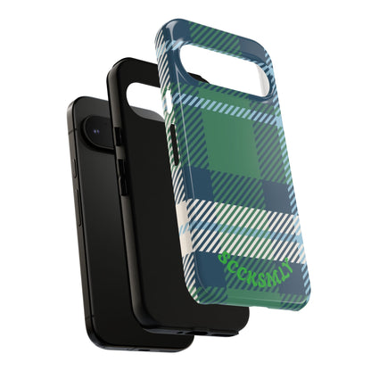 Earth and Sky Plaid Tough Phone Case for Google Pixel