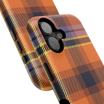 Orange Sickle Plaid  Phone Case for Apple