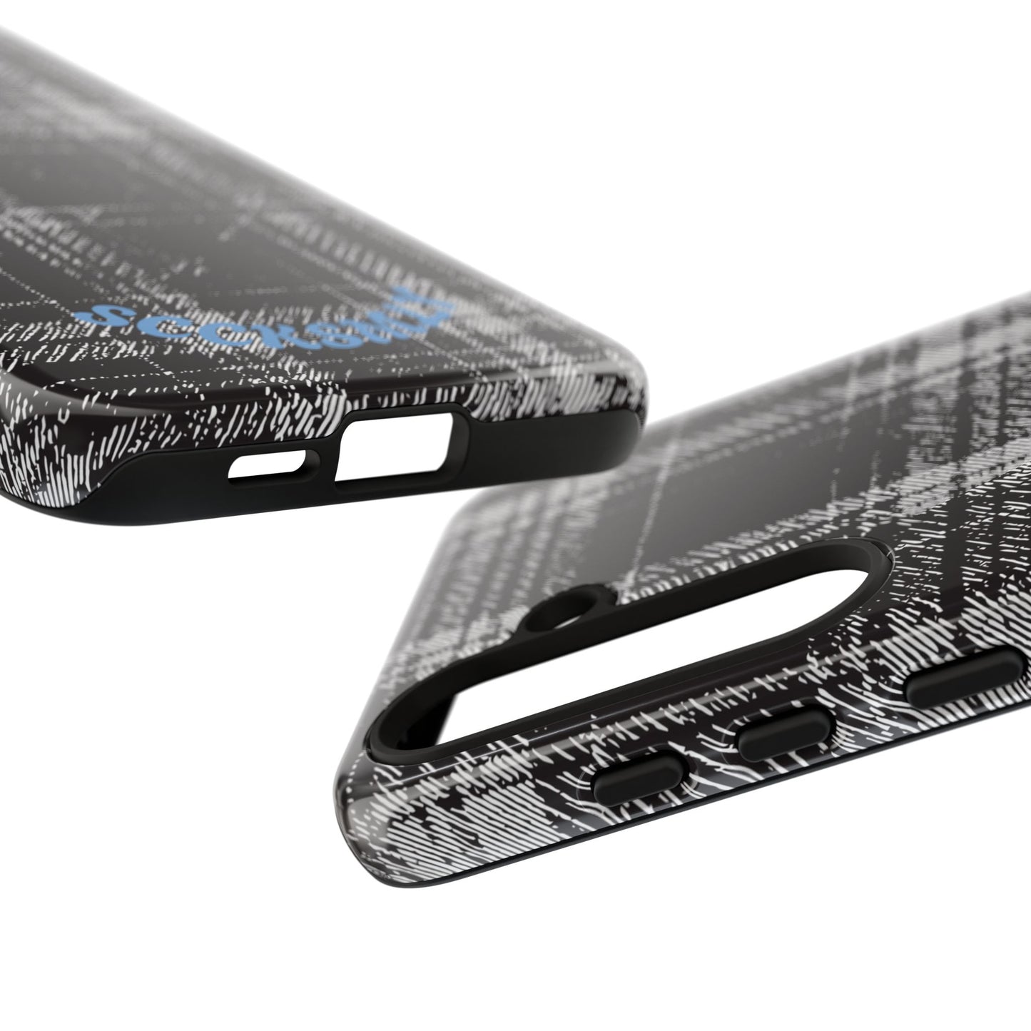 Smoky Grungy Plaid Phone Case for Samsung