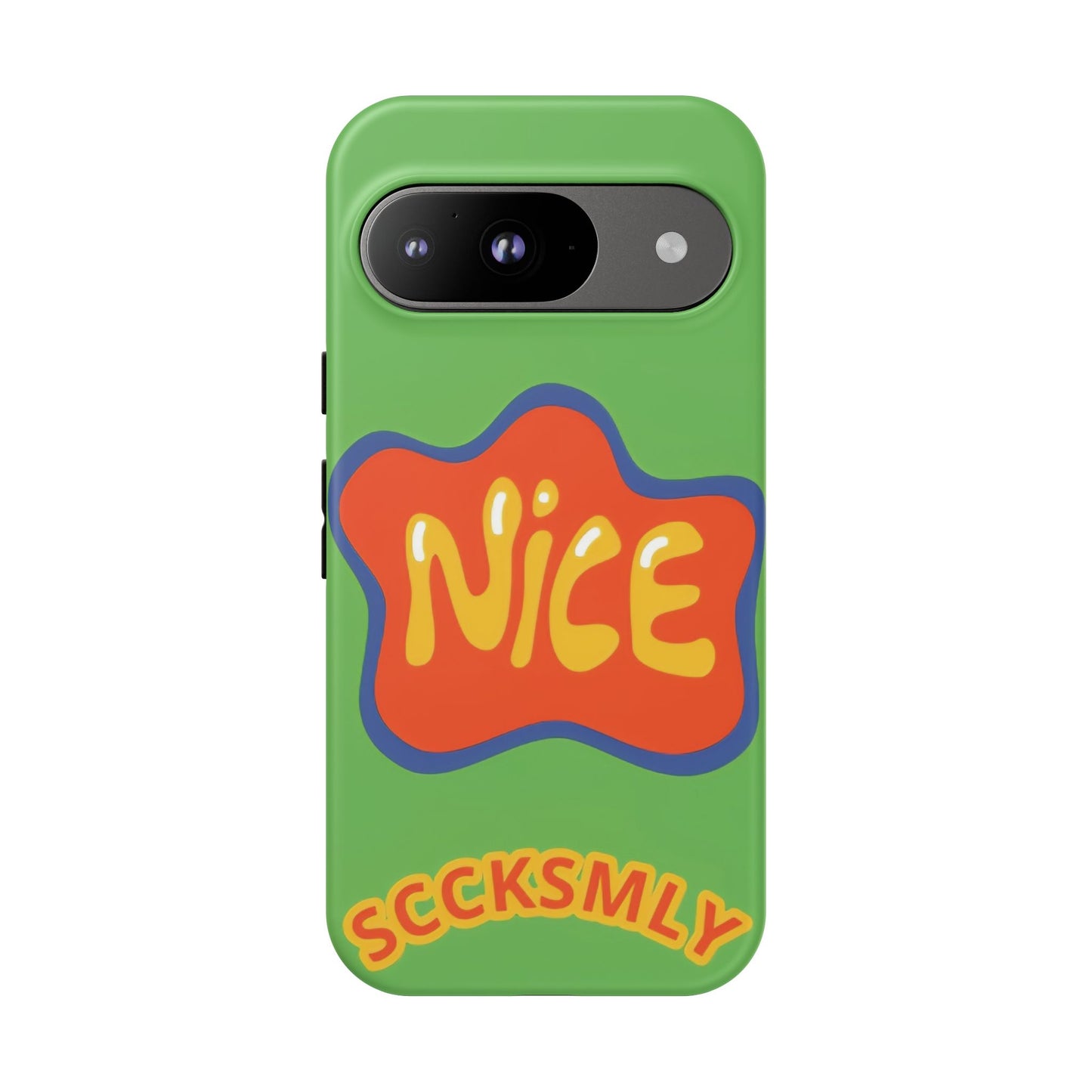 Green "NICE" Tough Phone Case for Google Pixel