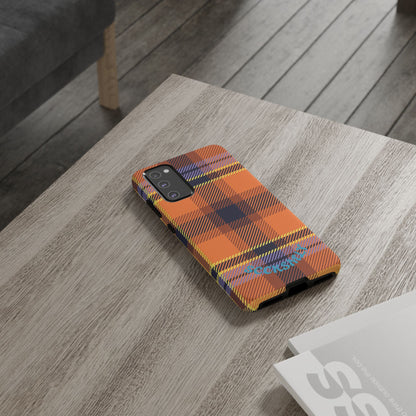 Orange Sickle Plaid Phone Case for Samsung