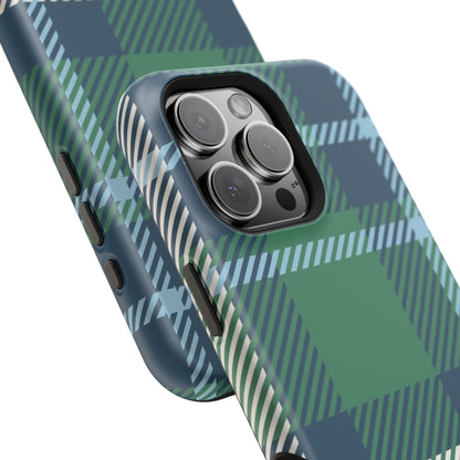 Earth and Sky Plaid Phone Case for Apple