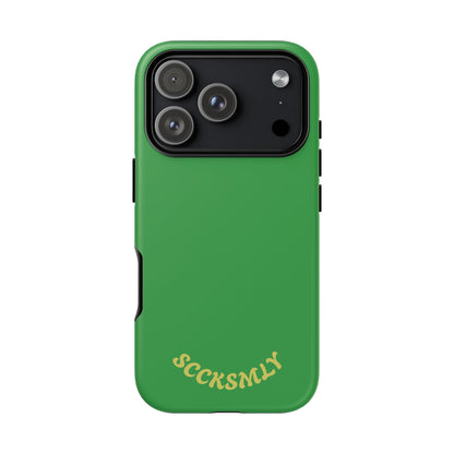 SOLID Green Grin Tough Case for Apple
