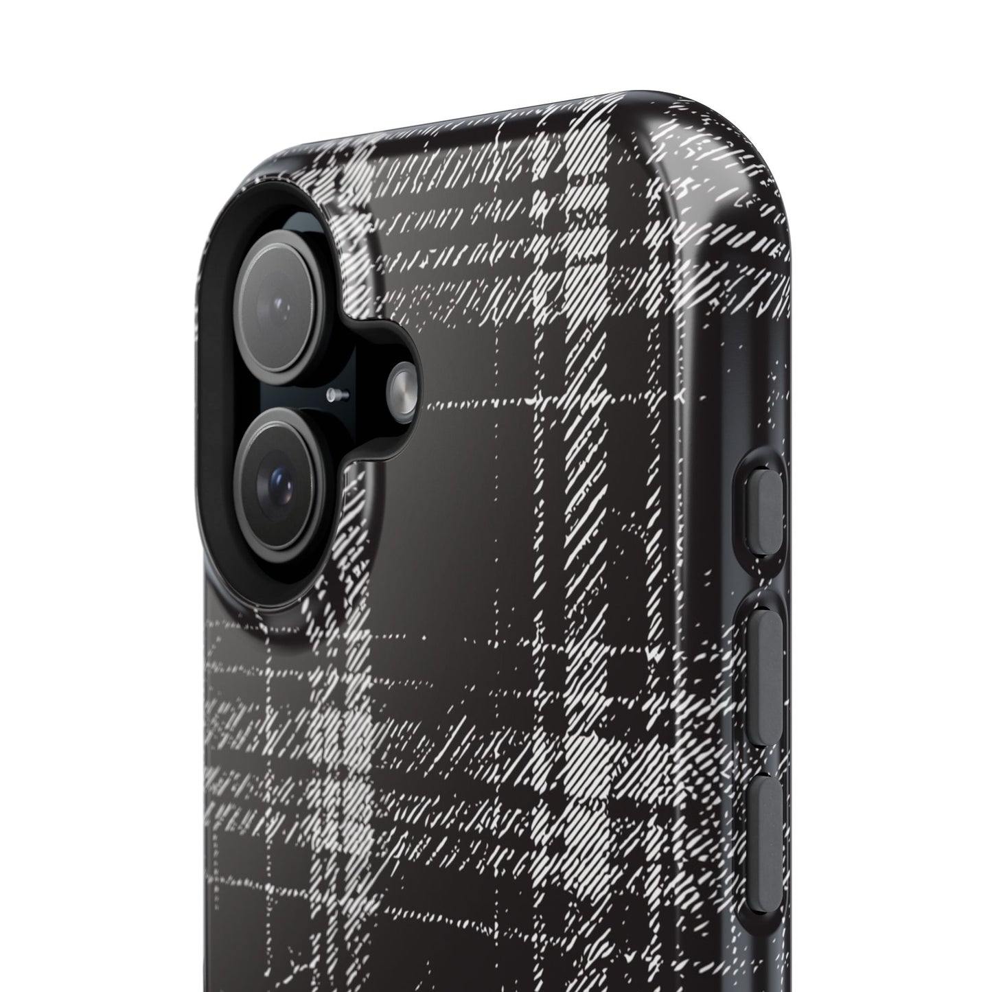 Smoky Grungy Plaid Phone Case for Apple