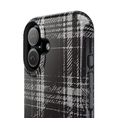 Smoky Grungy Plaid Phone Case for Apple
