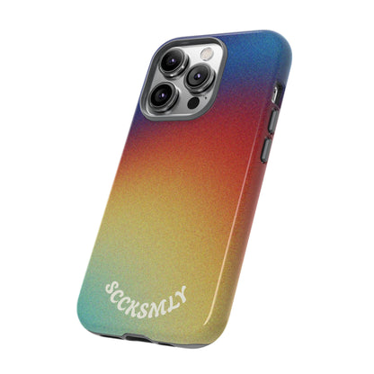 Faded Sunset Aura Tough Phone Case for Apple
