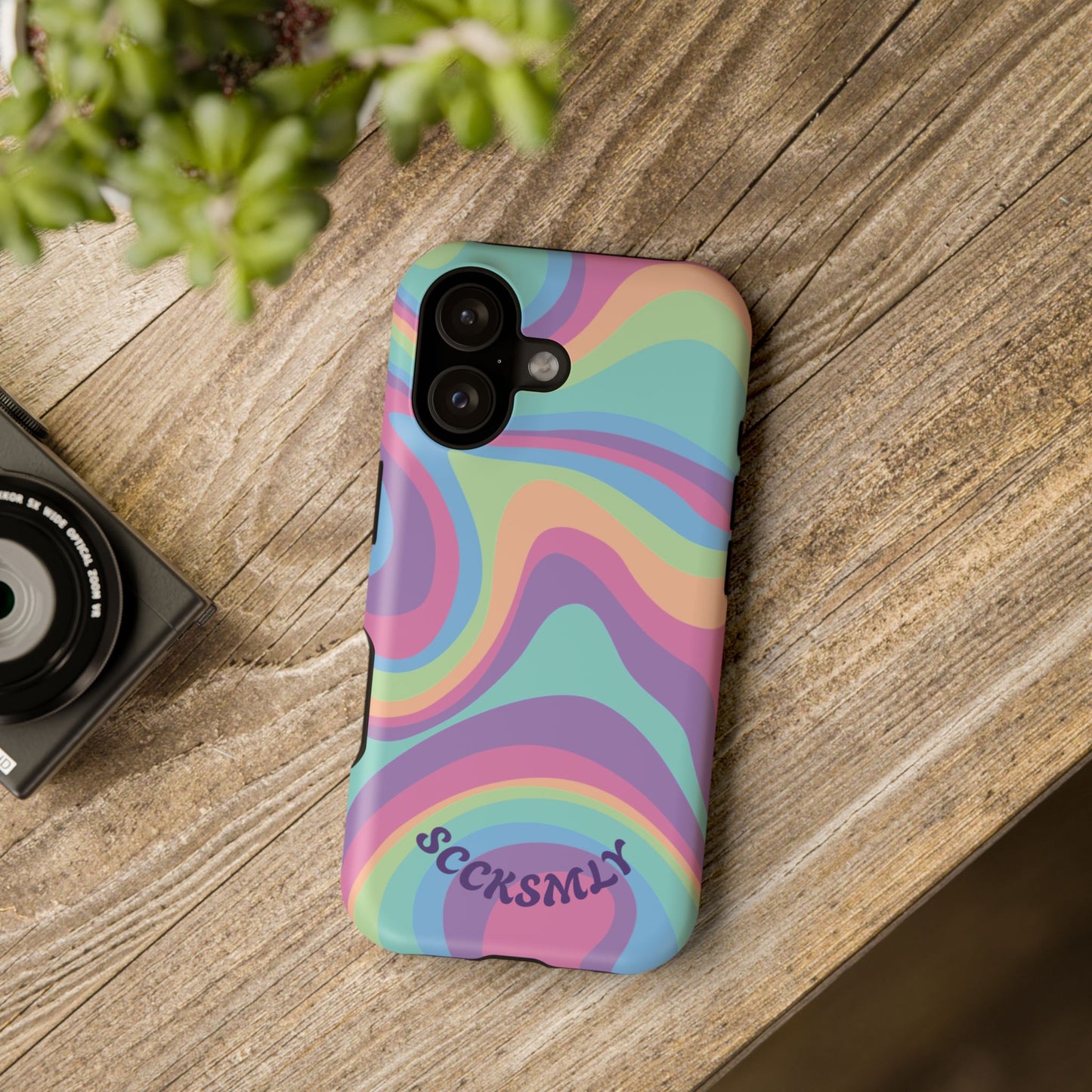 Pastel Swirl Phone Case for Apple