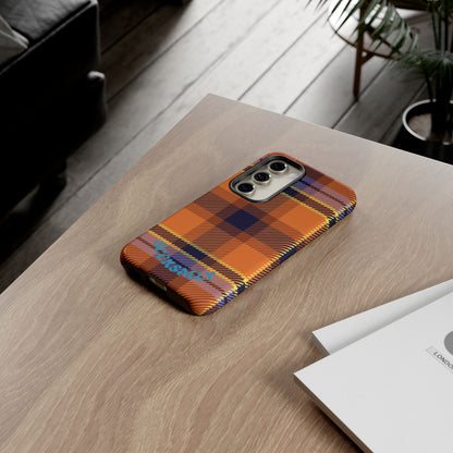 Orange Sickle Plaid Phone Case for Samsung