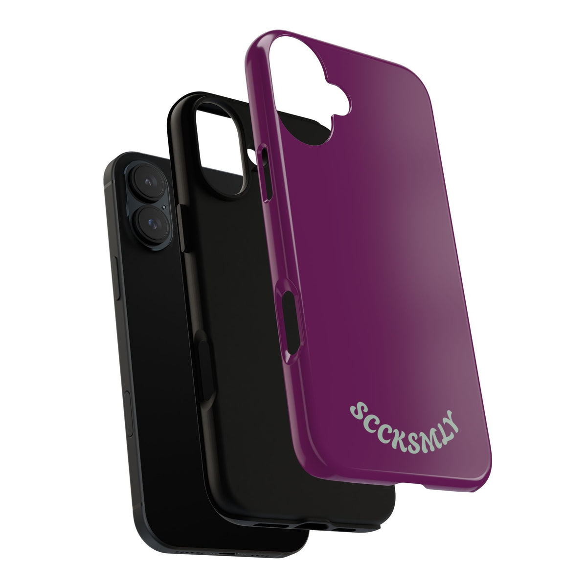 SOLID Amethyst Matte Tough Phone Case for Apple
