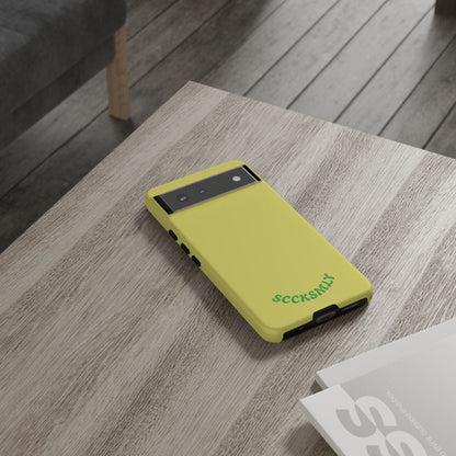 SOLID Lemon Pop Tough Case for Google Pixel