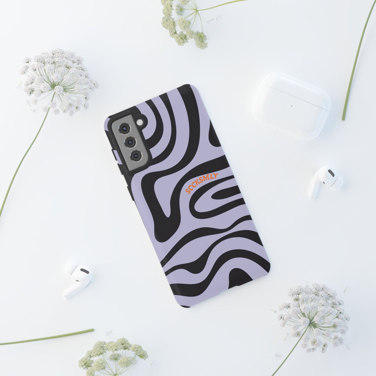 Purple Swirl Phone Case for Samsung