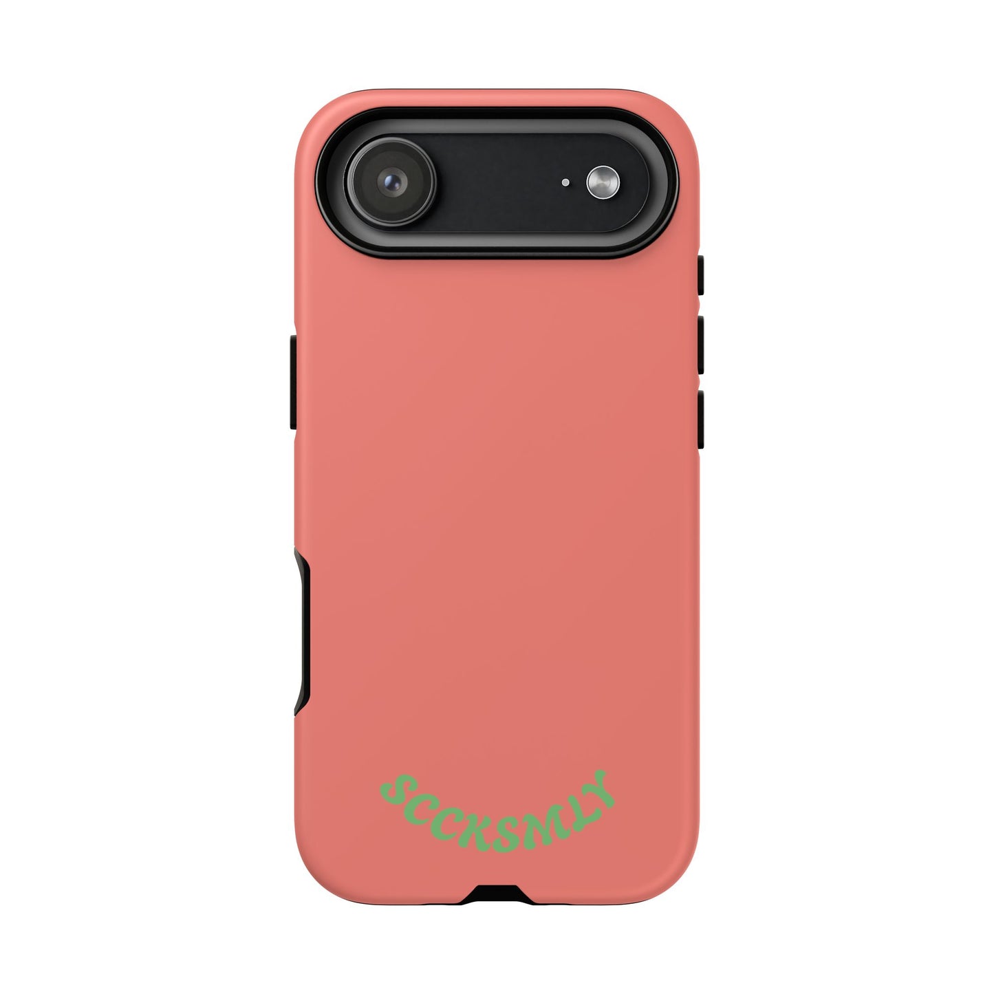 SOLID Guava Melon Wave Tough Phone Case for Apple