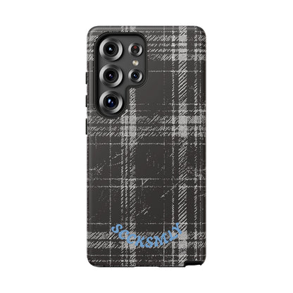 Smoky Grungy Plaid Phone Case for Samsung