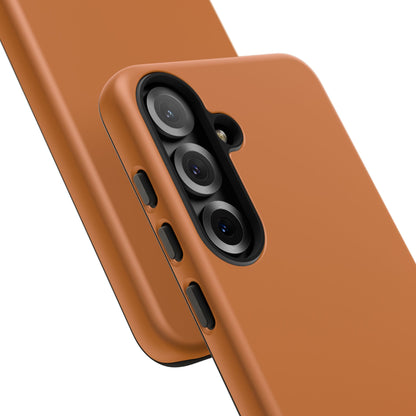SOLID Terracotta Coal Tough Case for Samsung