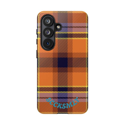 Orange Sickle Plaid Phone Case for Samsung