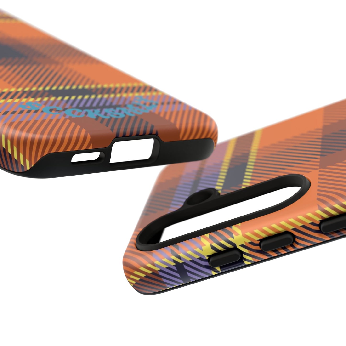 Orange Sickle Plaid Phone Case for Samsung