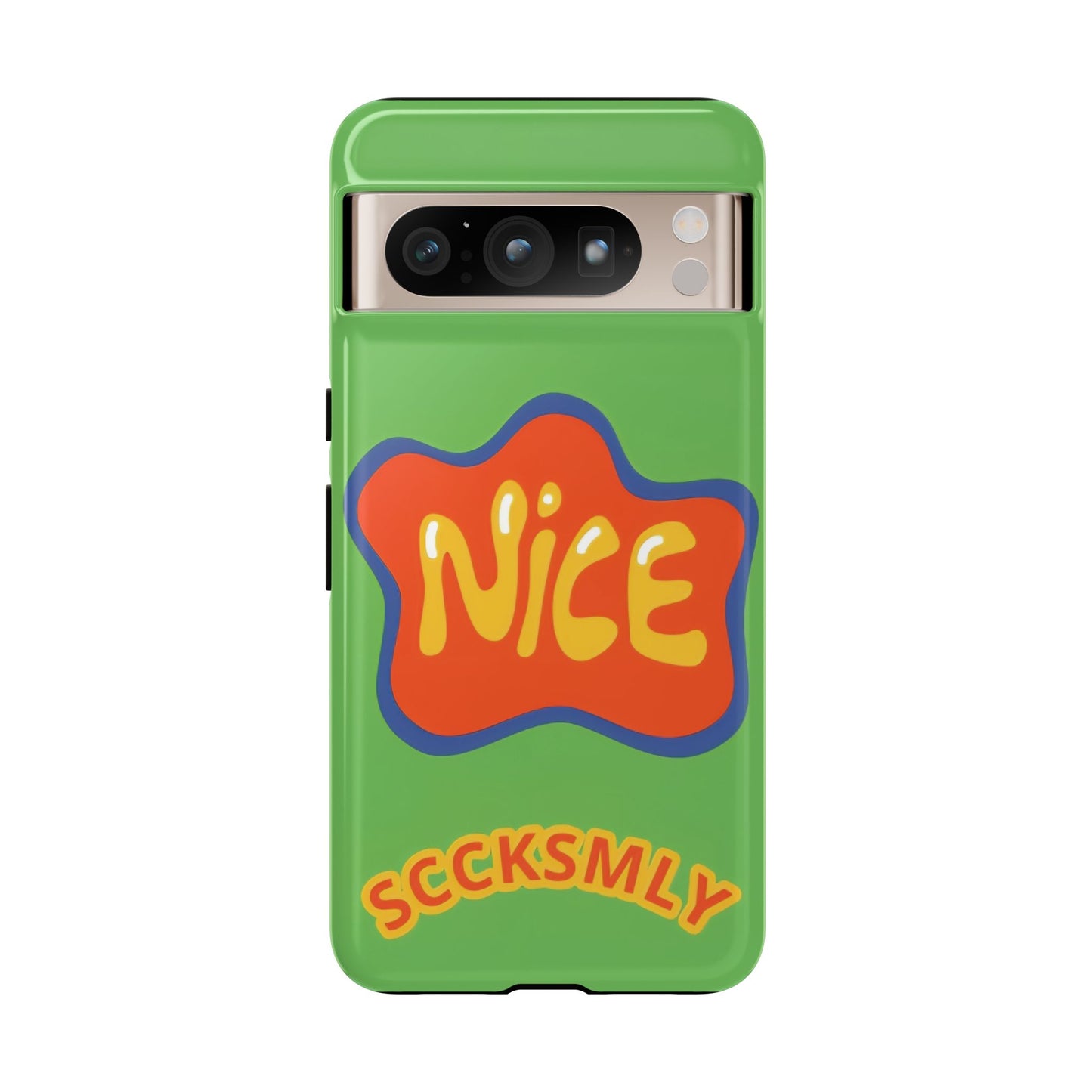 Green "NICE" Tough Phone Case for Google Pixel