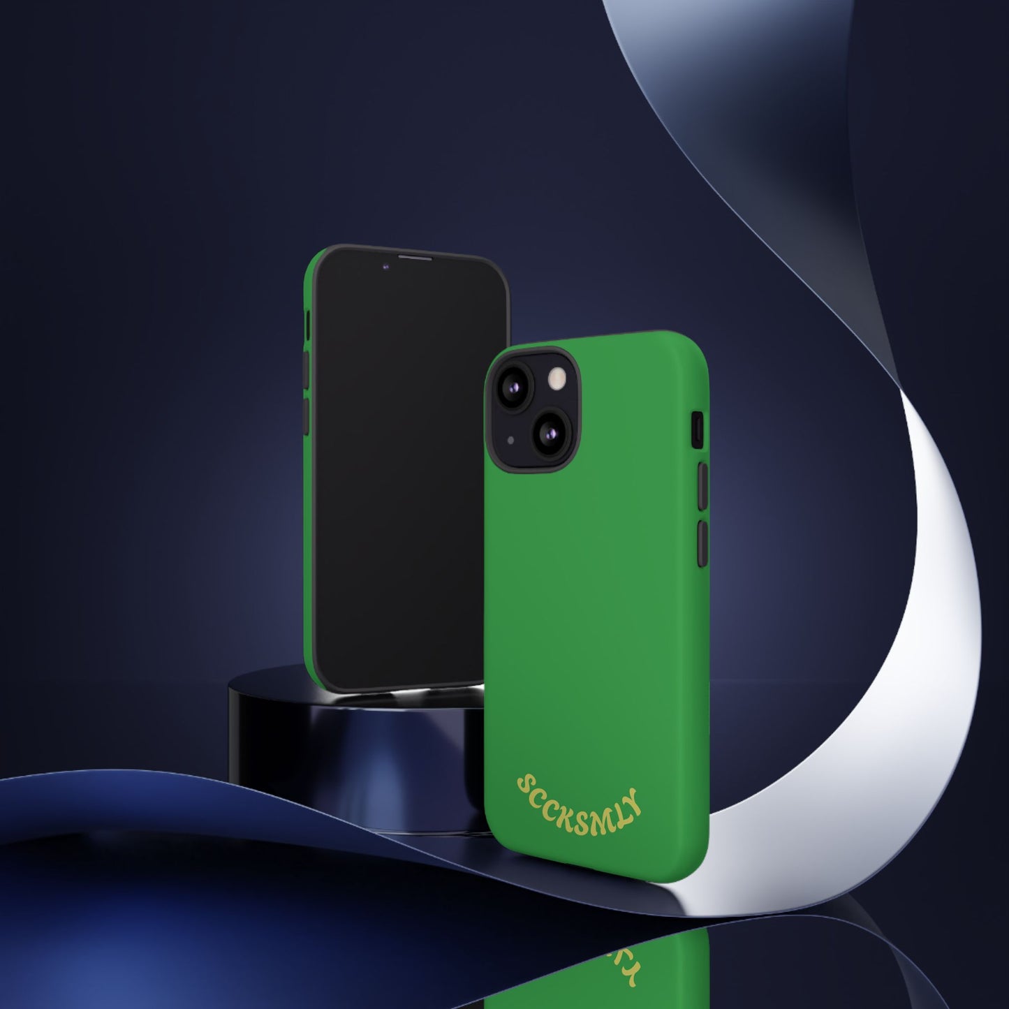SOLID Green Grin Tough Case for Apple
