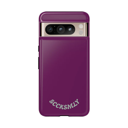SOLID Amethyst Matte Tough Phone Case for Google Pixel
