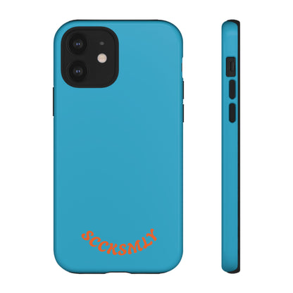 SOLID Blue Spook Tough Case for Apple