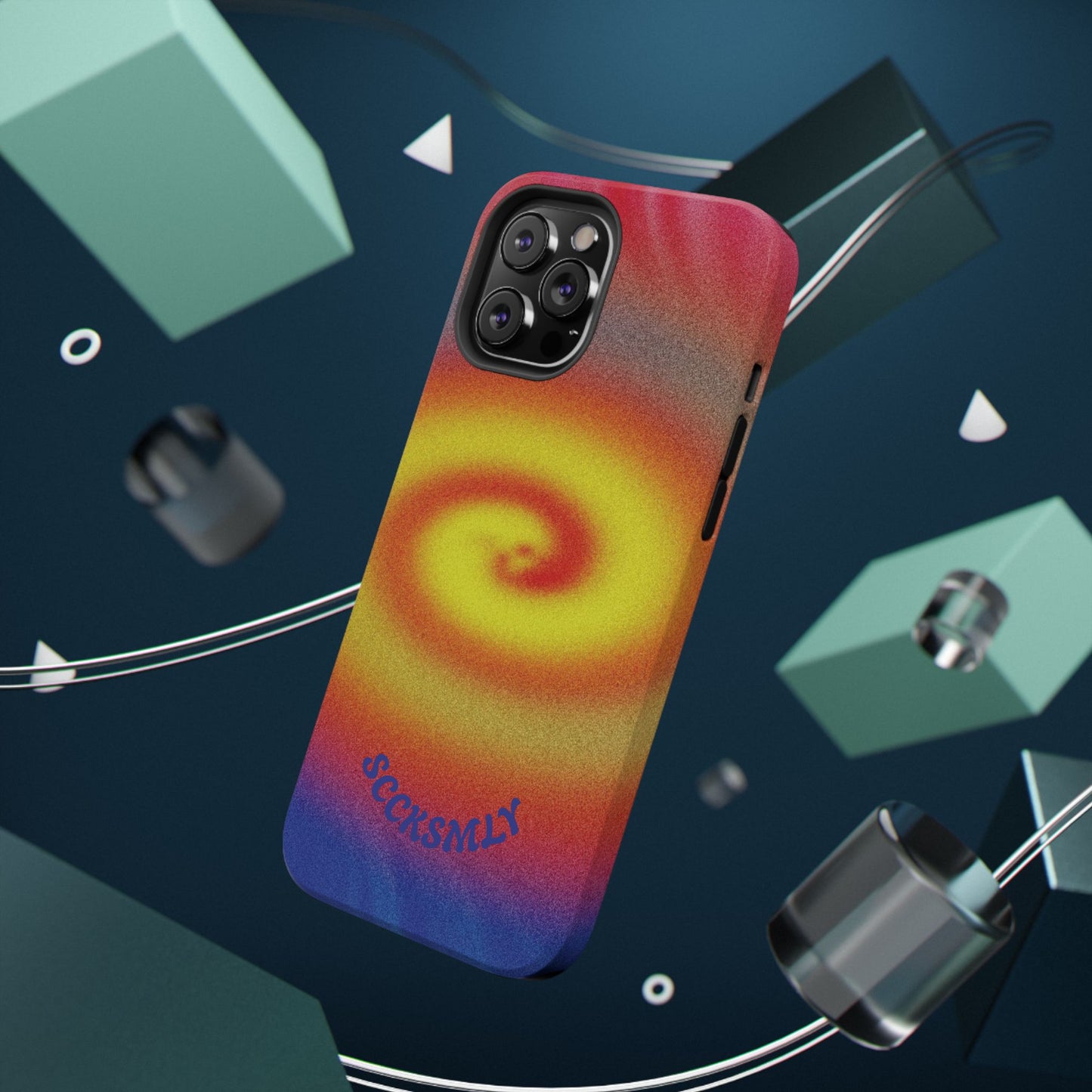 Toxic Spiral Tough Phone Case for Apple